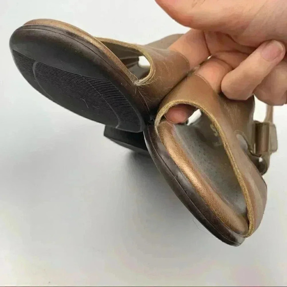 SAS sandals size 8.5 bronze leather stick strap walking comfort orthopedic - Picture 9 of 12